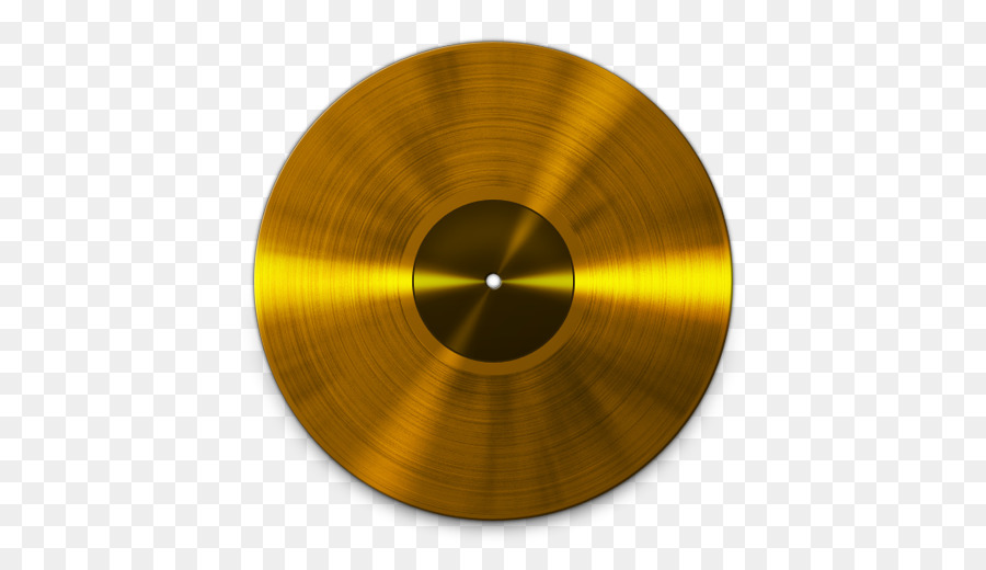 record clipart gold