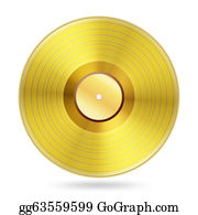Gold record clip.