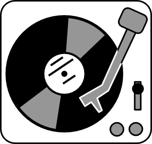 record clipart player