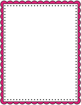 Rectangle Scalloped Borders and Frames Clip Art