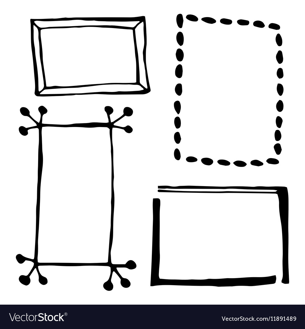 Hand drawn rectangle.