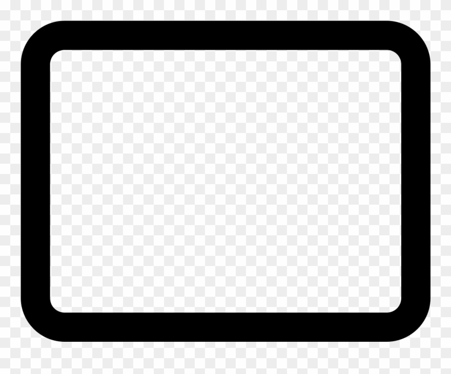 Rounded Rectangle Stroked Icon