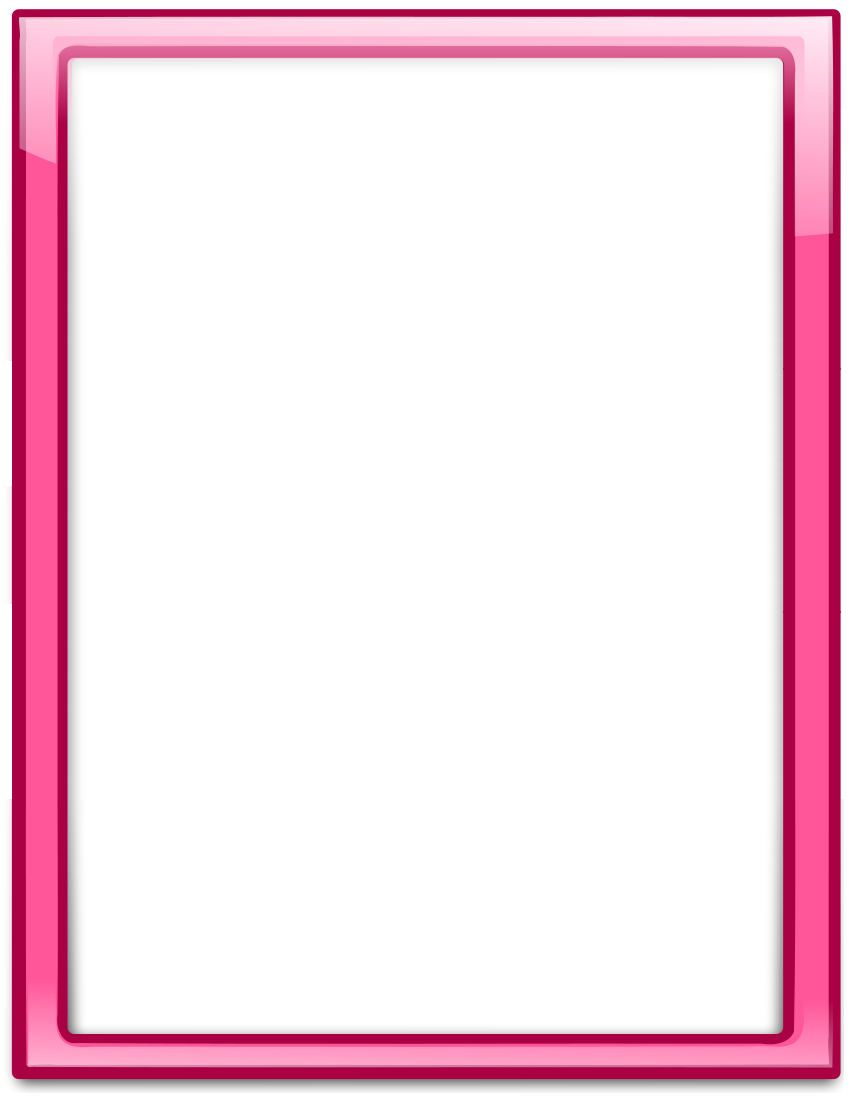 Glass frame pink vertical