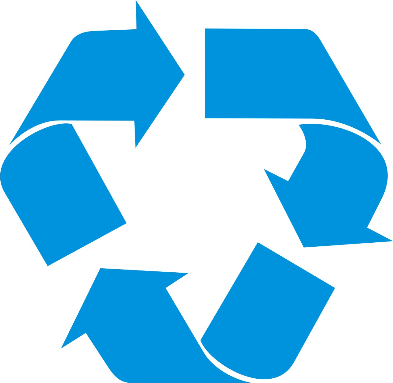 recycle clipart blue