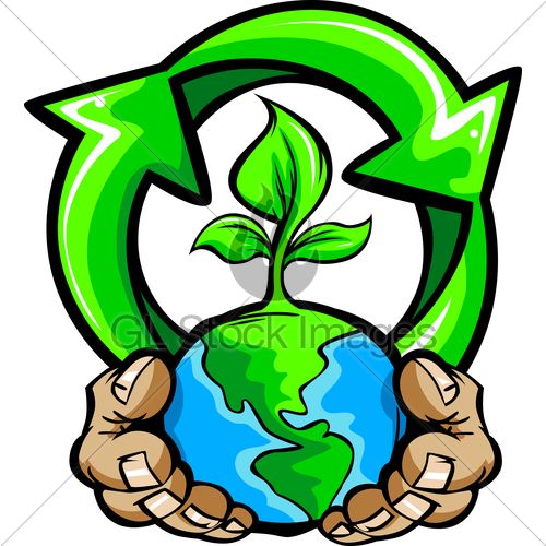 recycle clipart cartoon