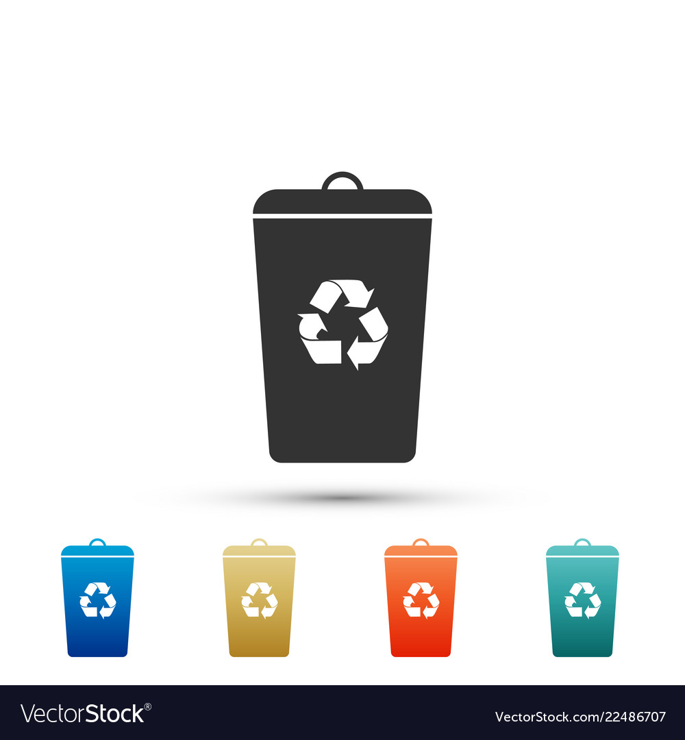 Recycle bin with.