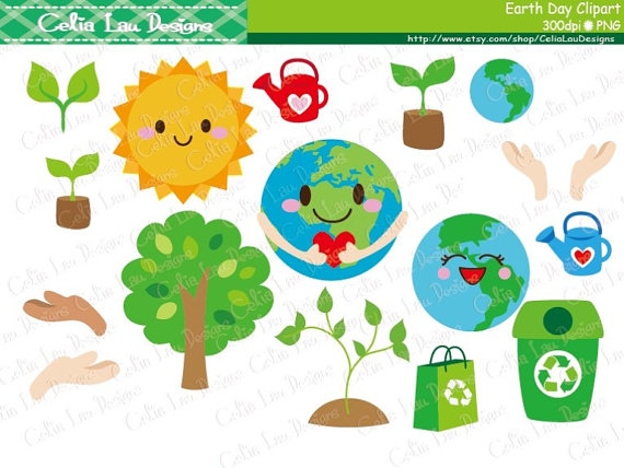 Earth day clipart.