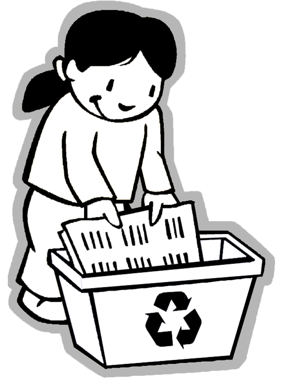 recycle clipart girl