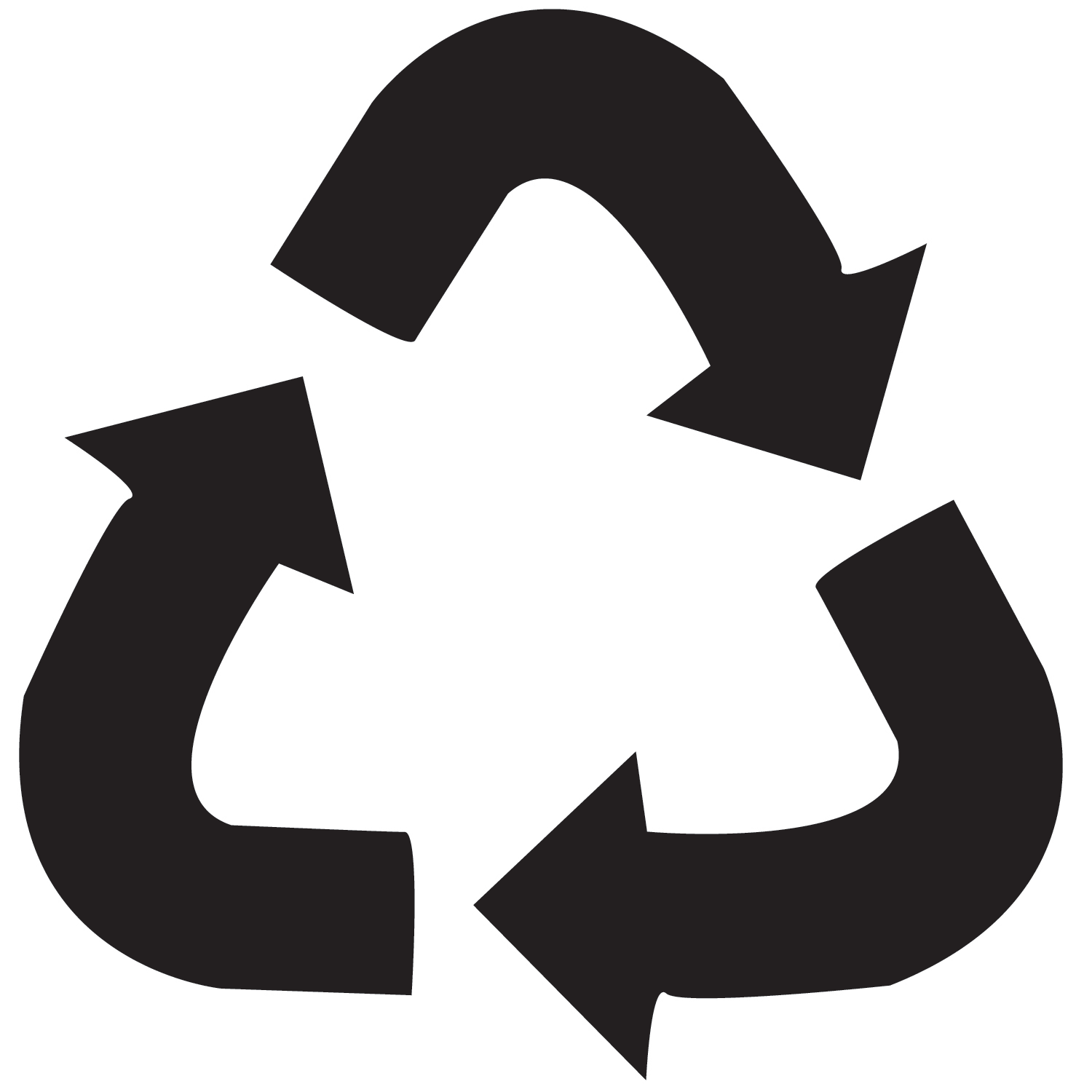 Free recycling icon.