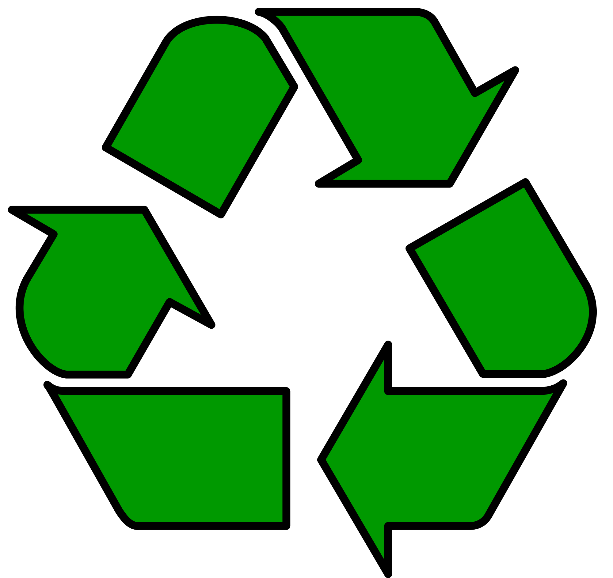 Free recycling icons.
