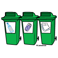 Recycling bin clipart.