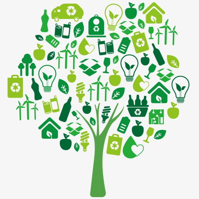 Ecological recycling icon tree PNG clipart