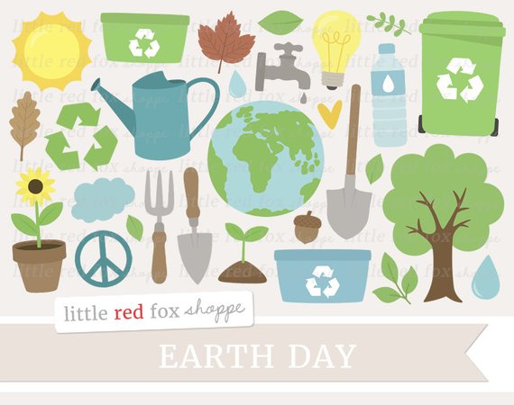 Earth Day Clipart, Recycling Clip Art, Recycle Clipart, Tree
