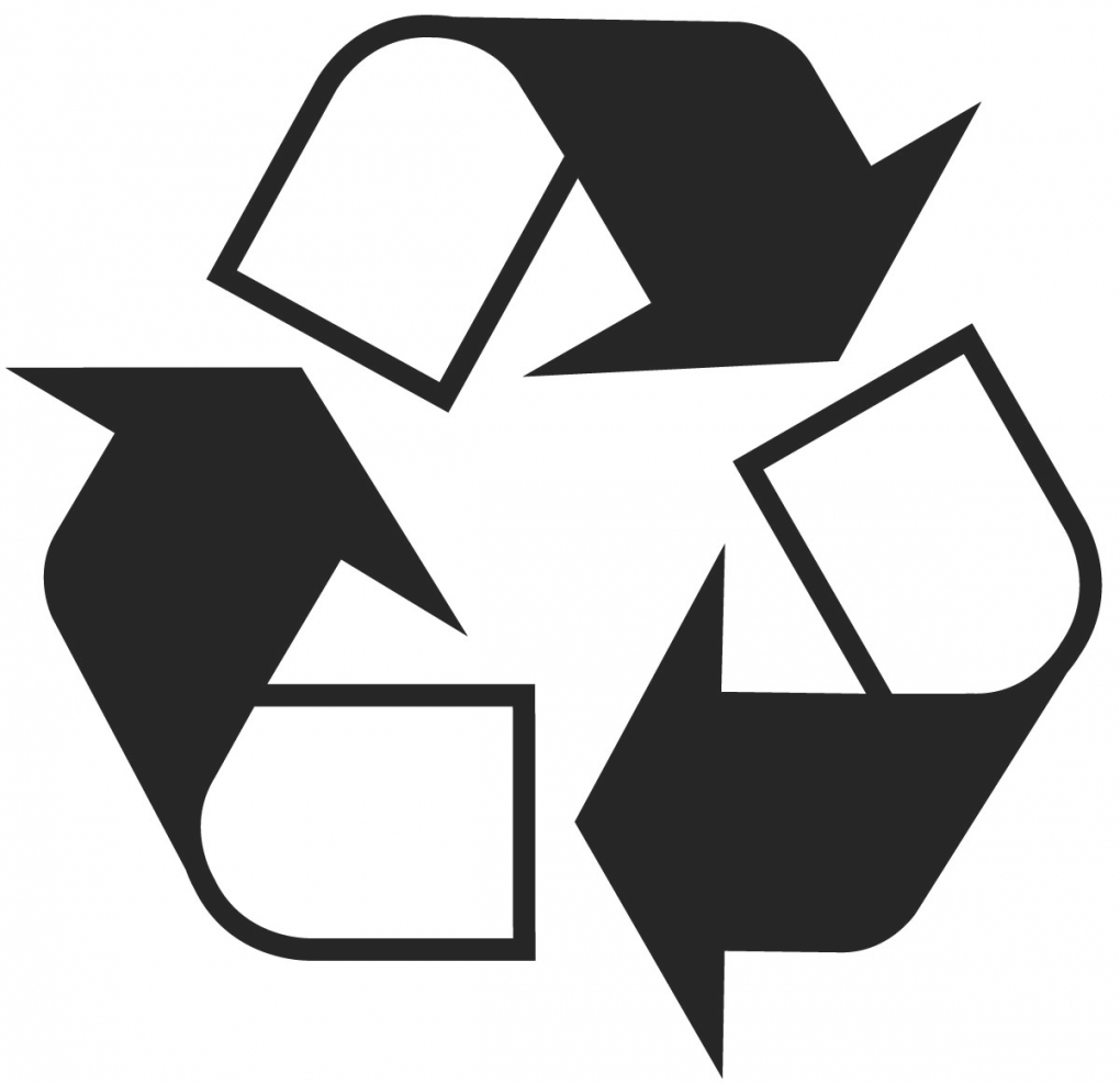 Recycle icon vector.