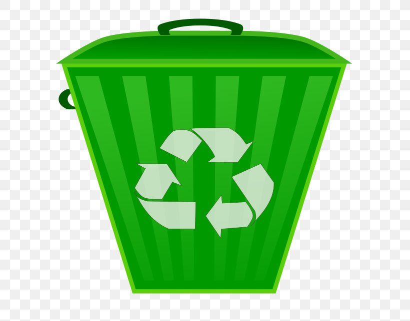 Recycling bin waste.