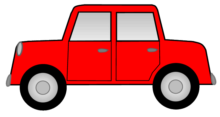 Fancy red car clipart