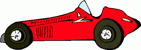 Red race car.