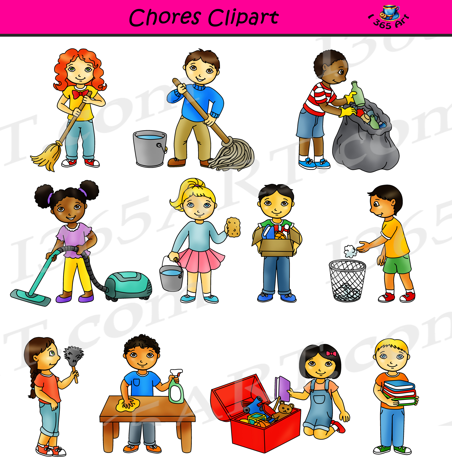 Responsibility clipart housework, Responsibility housework
