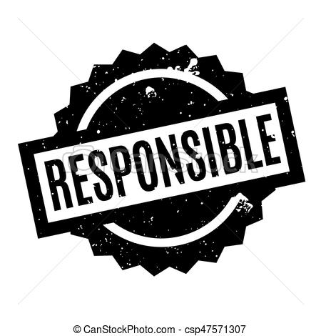 Responsibility clipart black and white