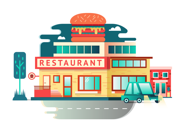 restaurant clipart illustration