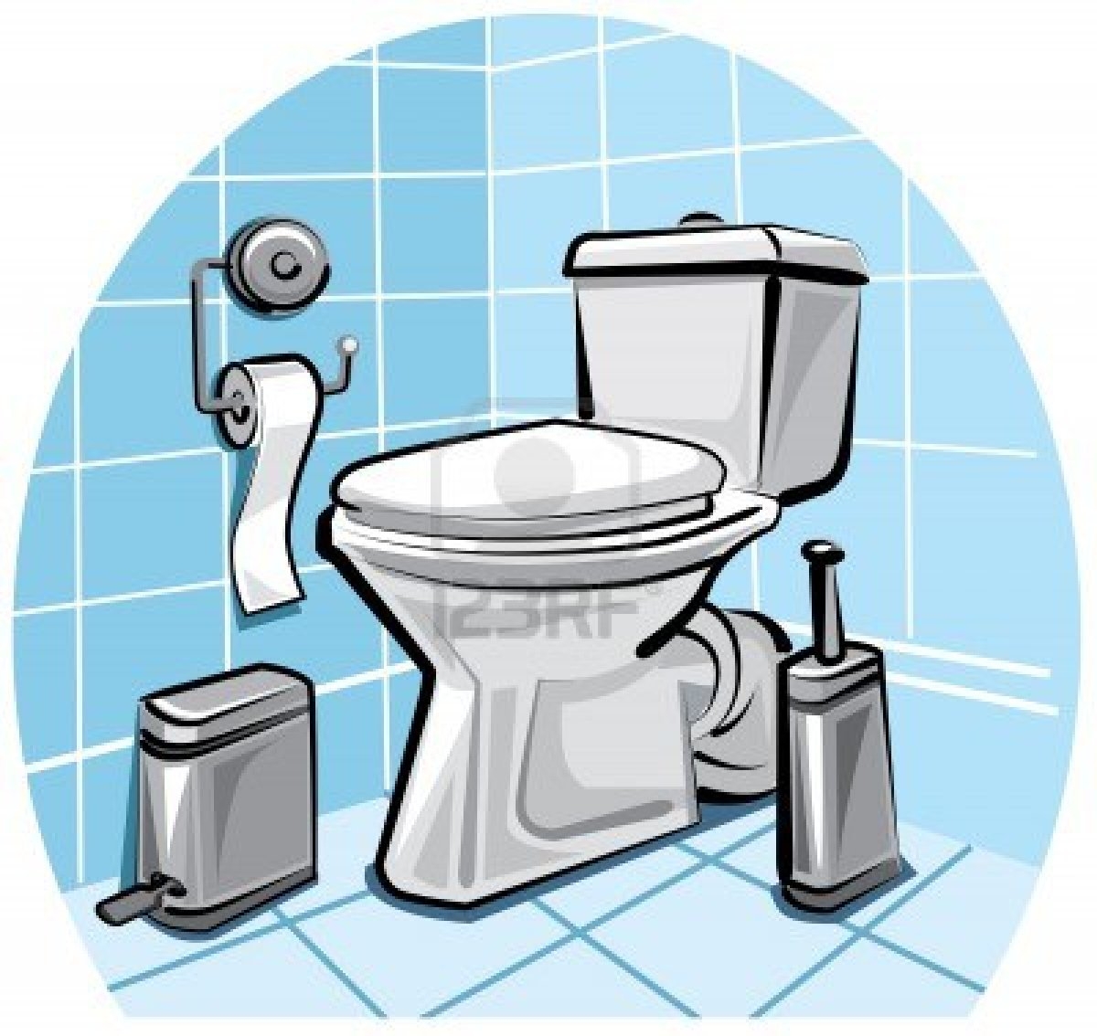 Bathroom clipart cartoon.