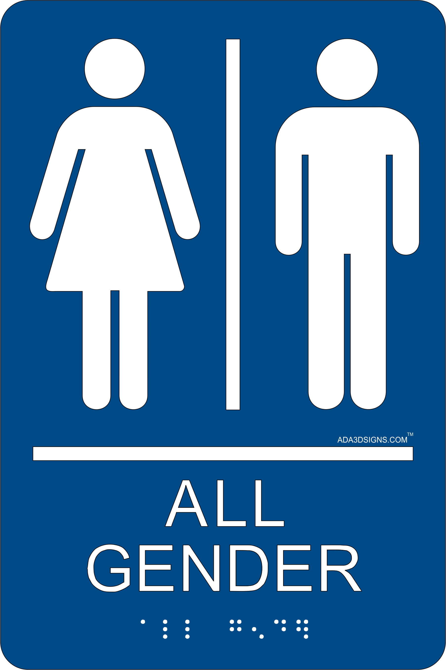 All gender restroom.