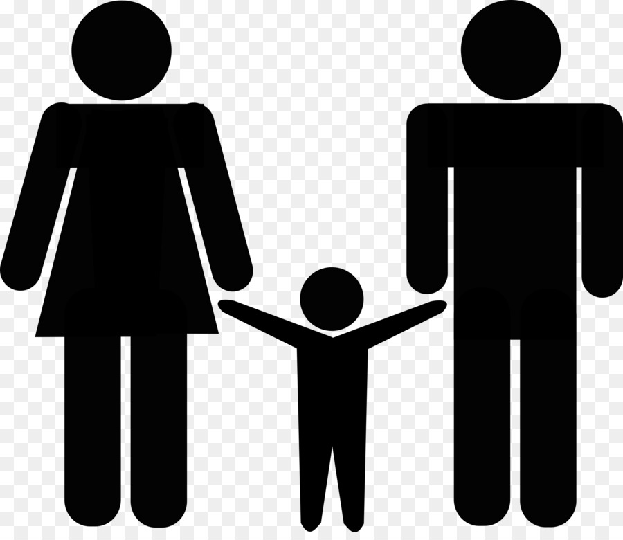 Family silhouette clipart.