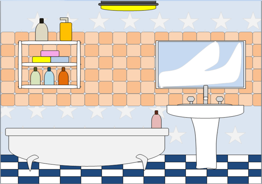 Bathroom Cartoon clipart