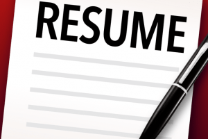 Resume writing clipart.
