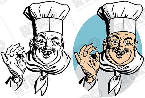 A chef in his apron and chef