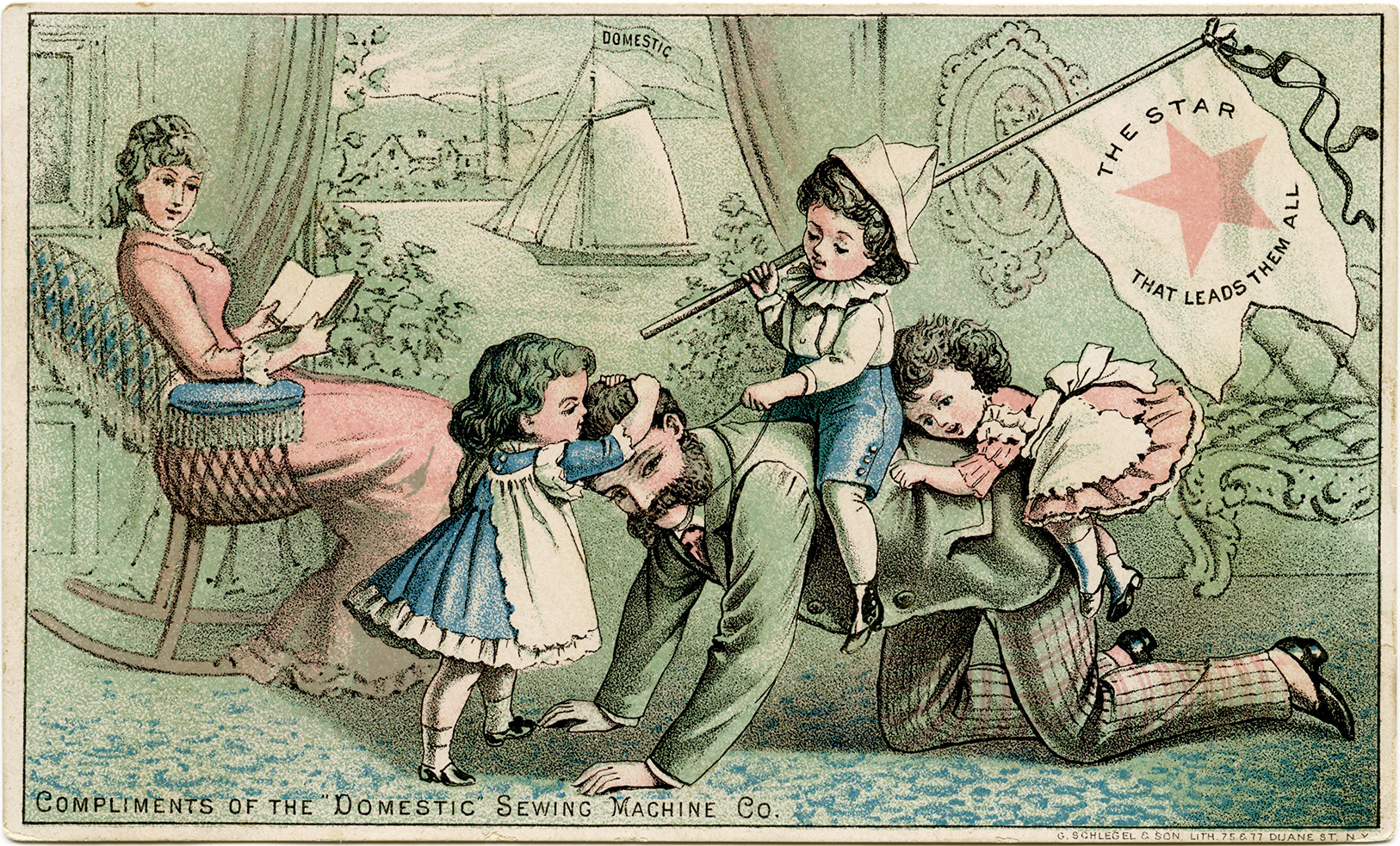 Victorian Family Free Vintage Clip Art