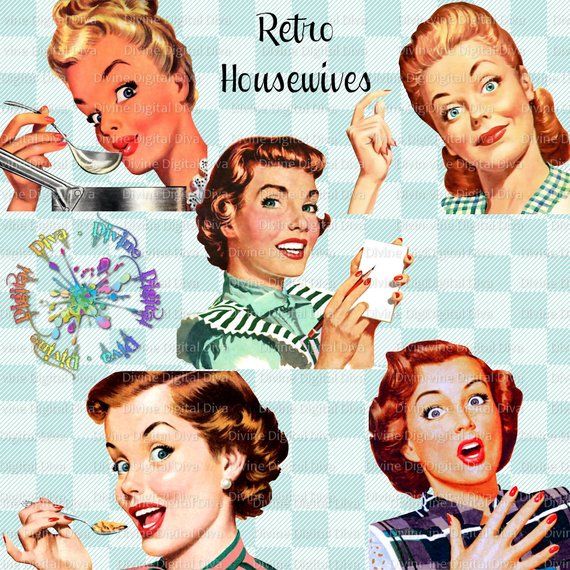 Retro housewives 50s.