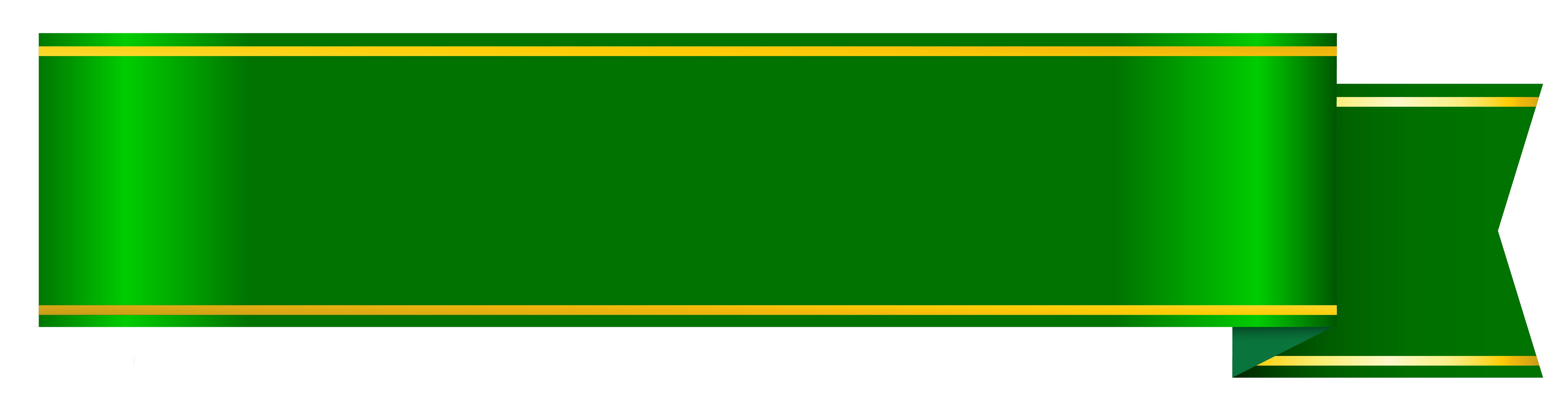 Green ribbon banner.