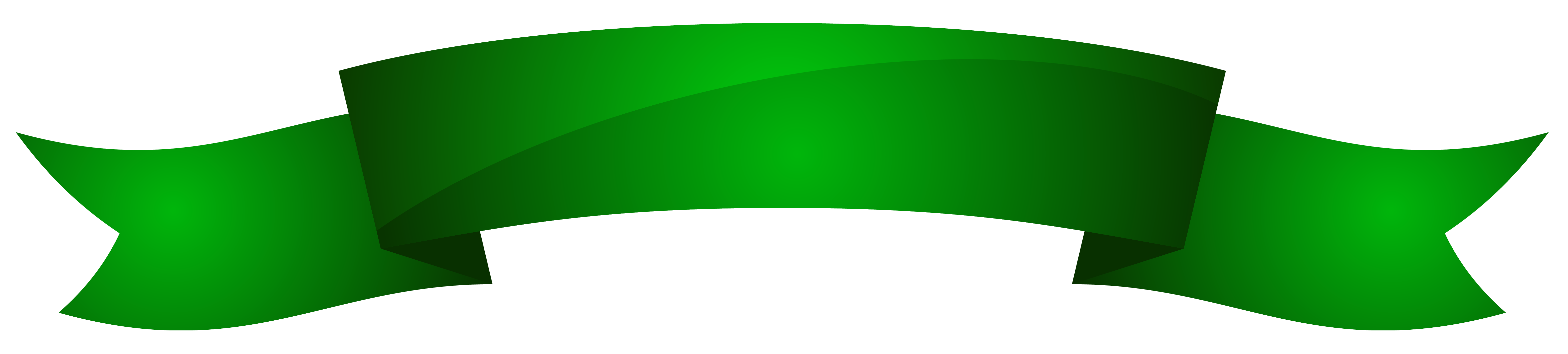Green Banner Clipart PNG Image
