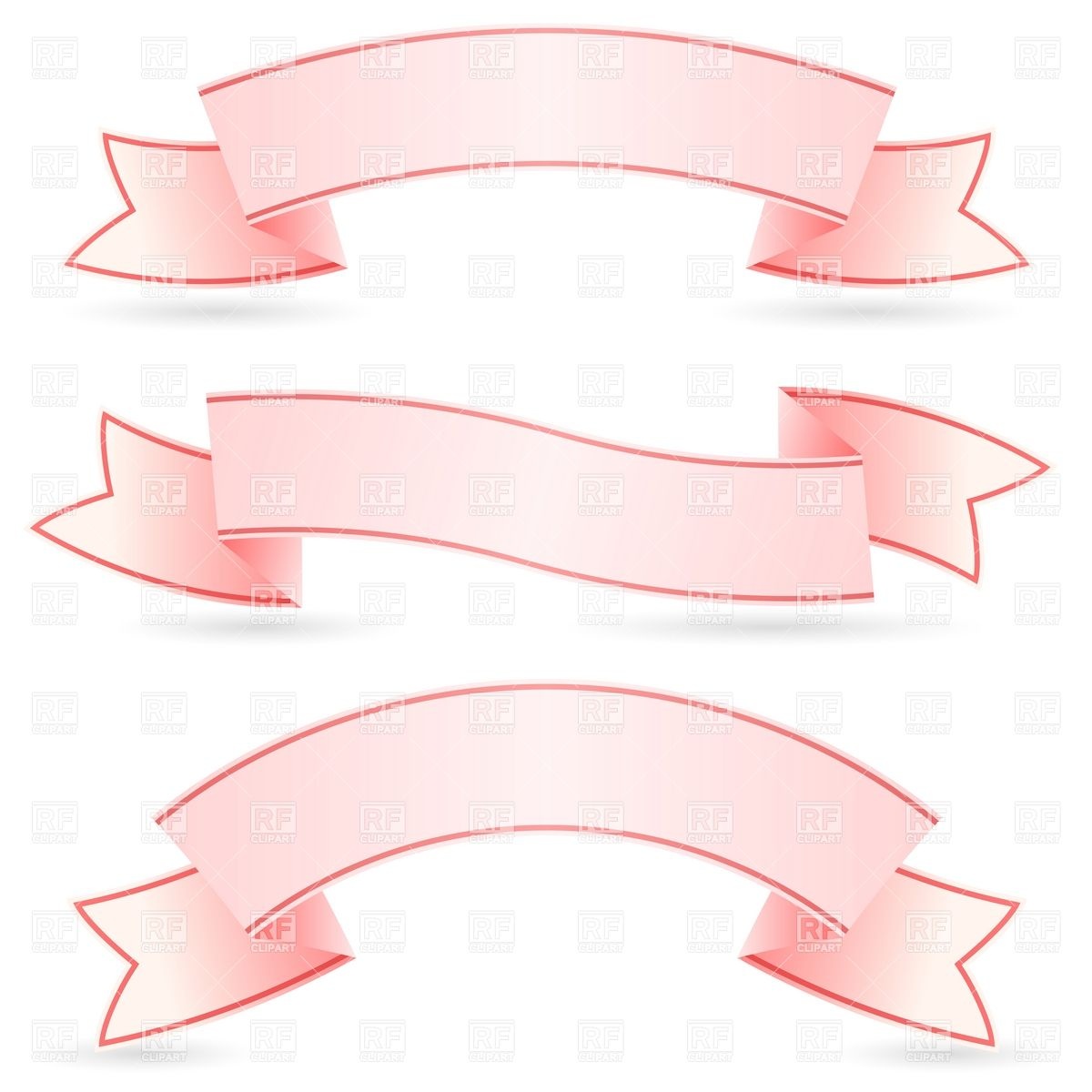 Pink ribbon banner.