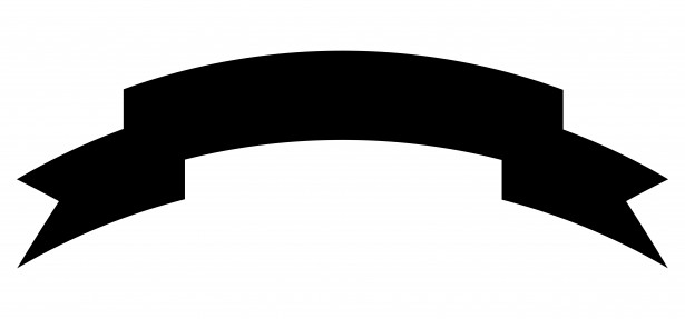 Banner black silhouette.