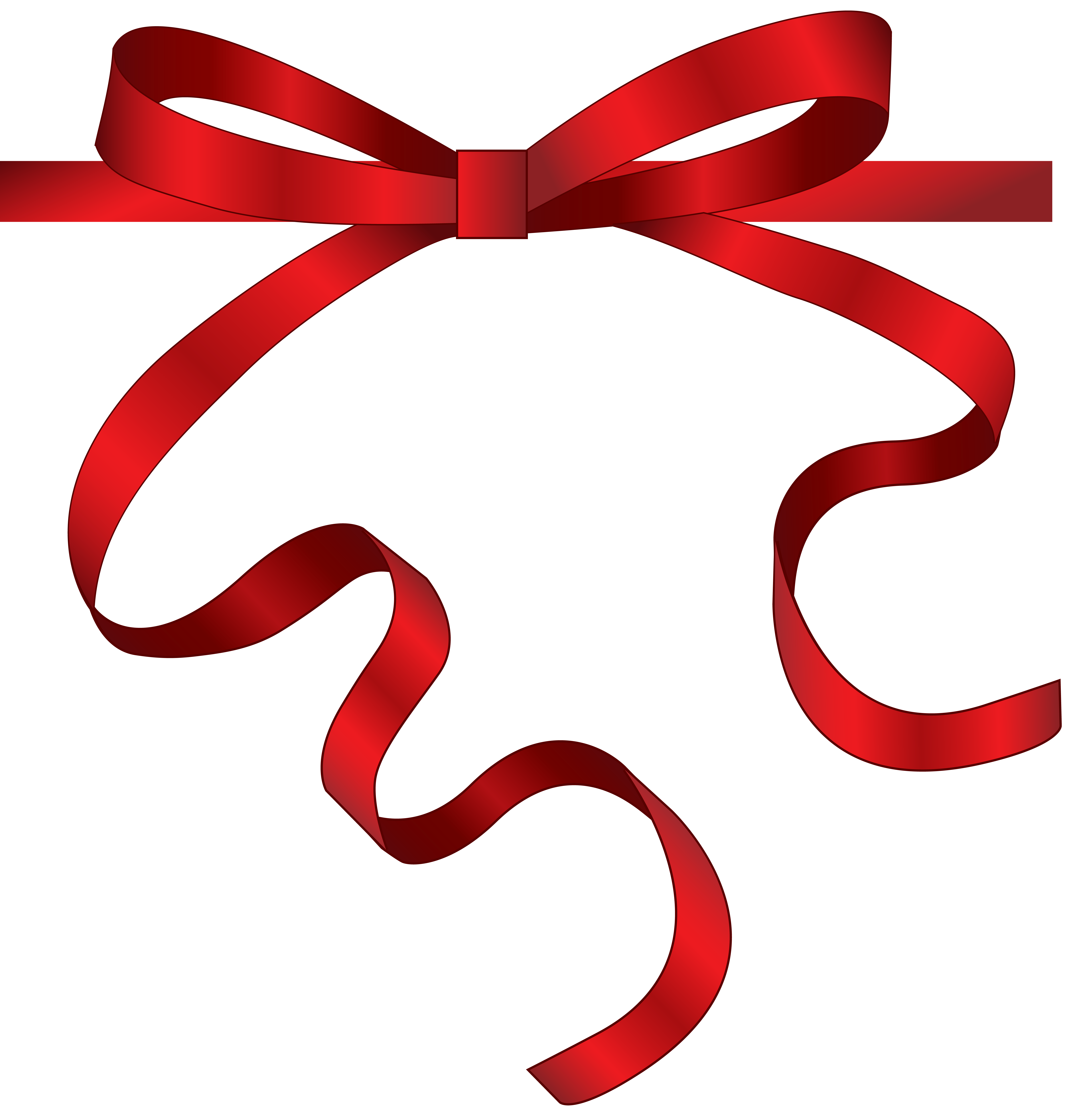 Red Ribbon PNG Clipart Image
