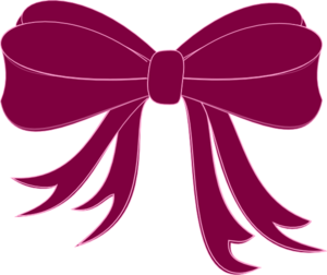 Pink bow ribbon.