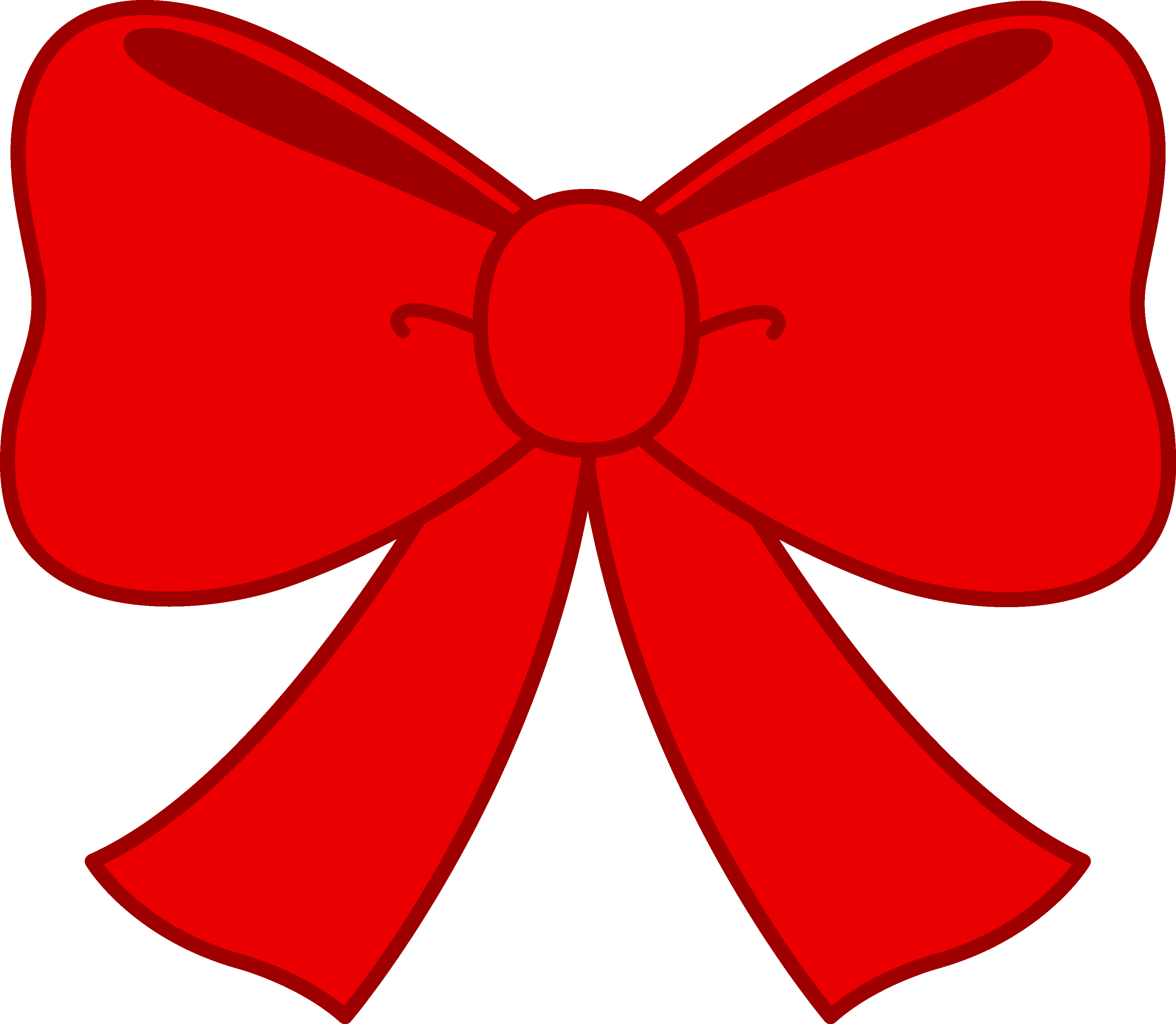 Cute red bow.