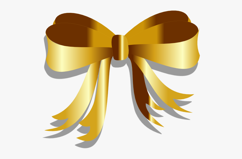 Gold ribbon clipart.