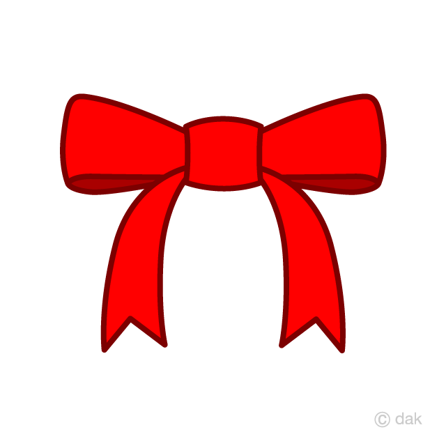 Simple red bow.