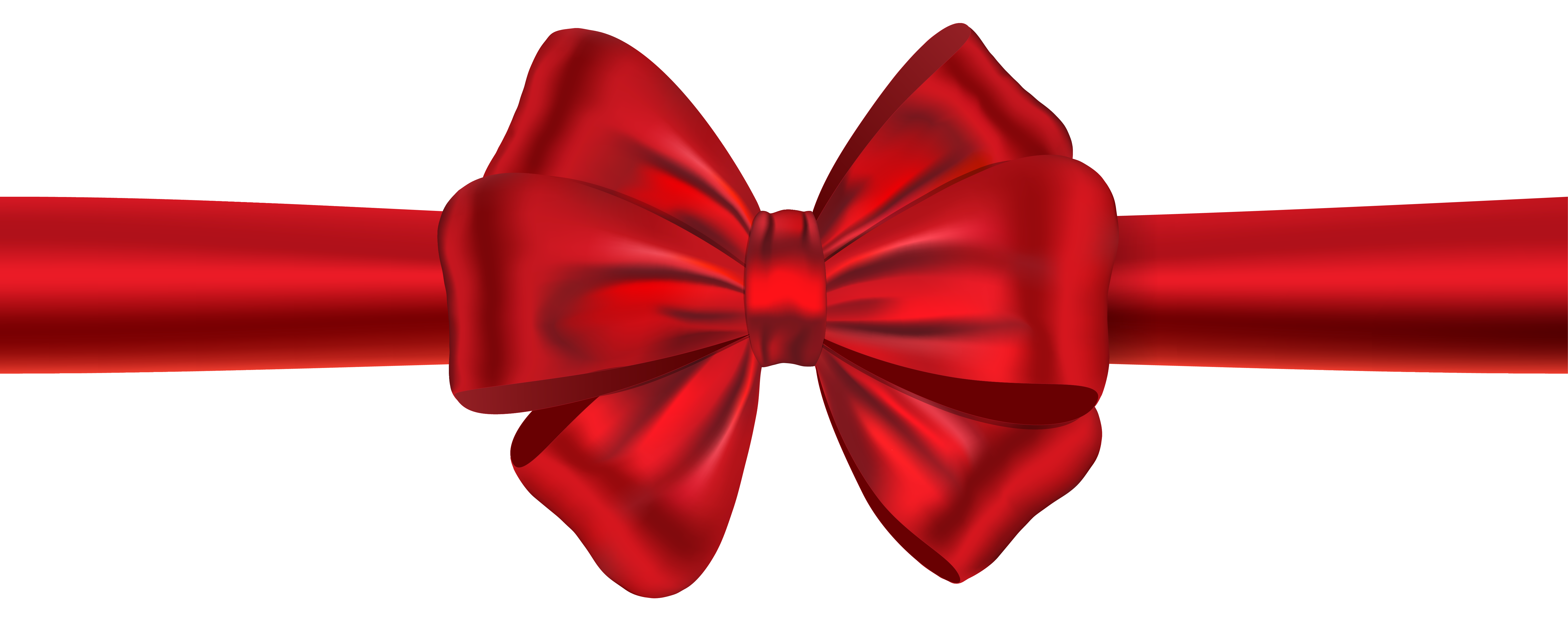 Red ribbon clip.