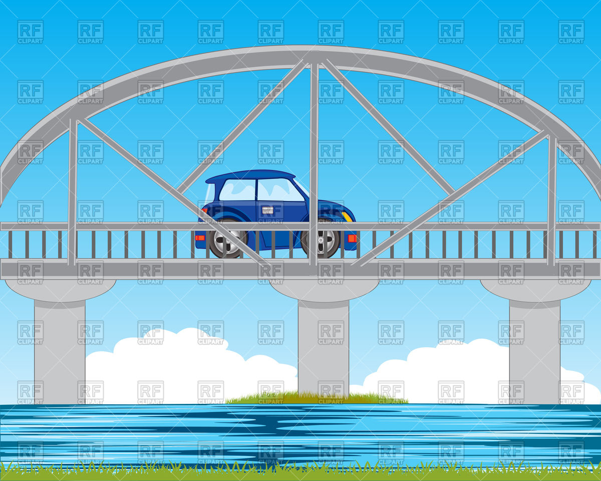 Bridge river clipart