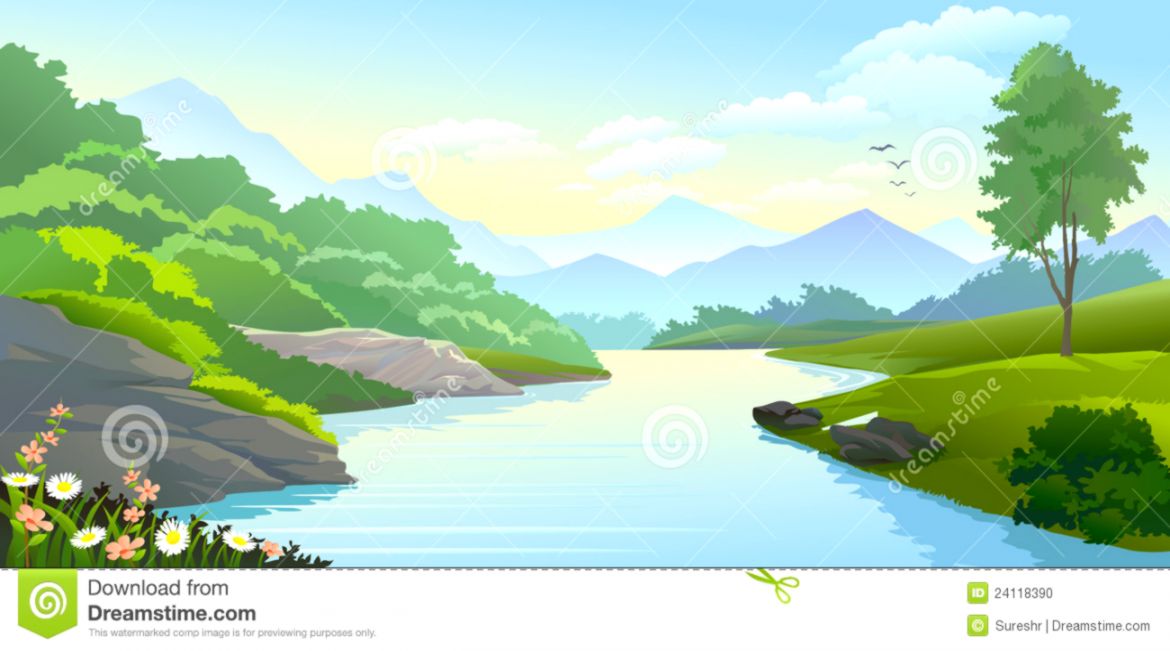 Flowing River Clipart