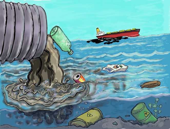 Water Pollution Sick Clipart