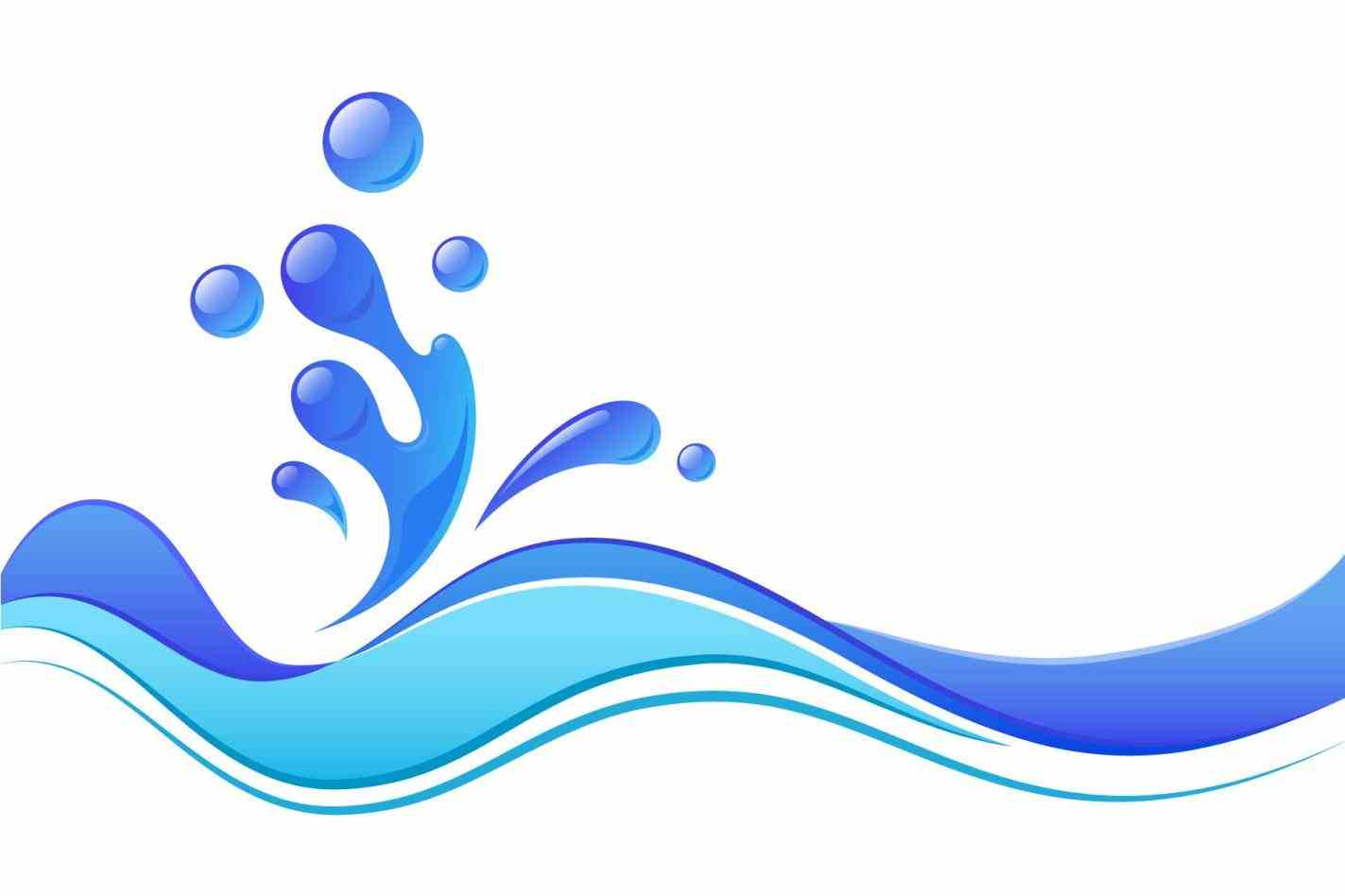 Flowing river clipart.