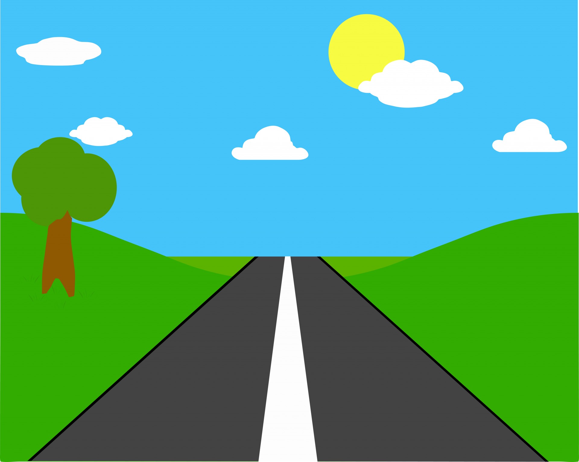 Road clipart background