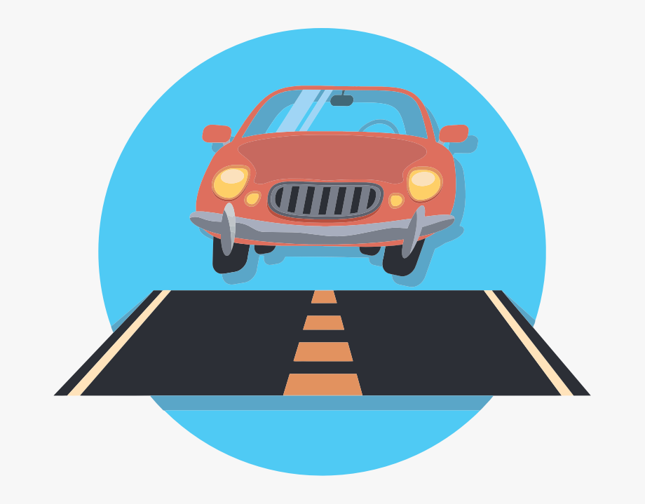 Car On Highway Clipart