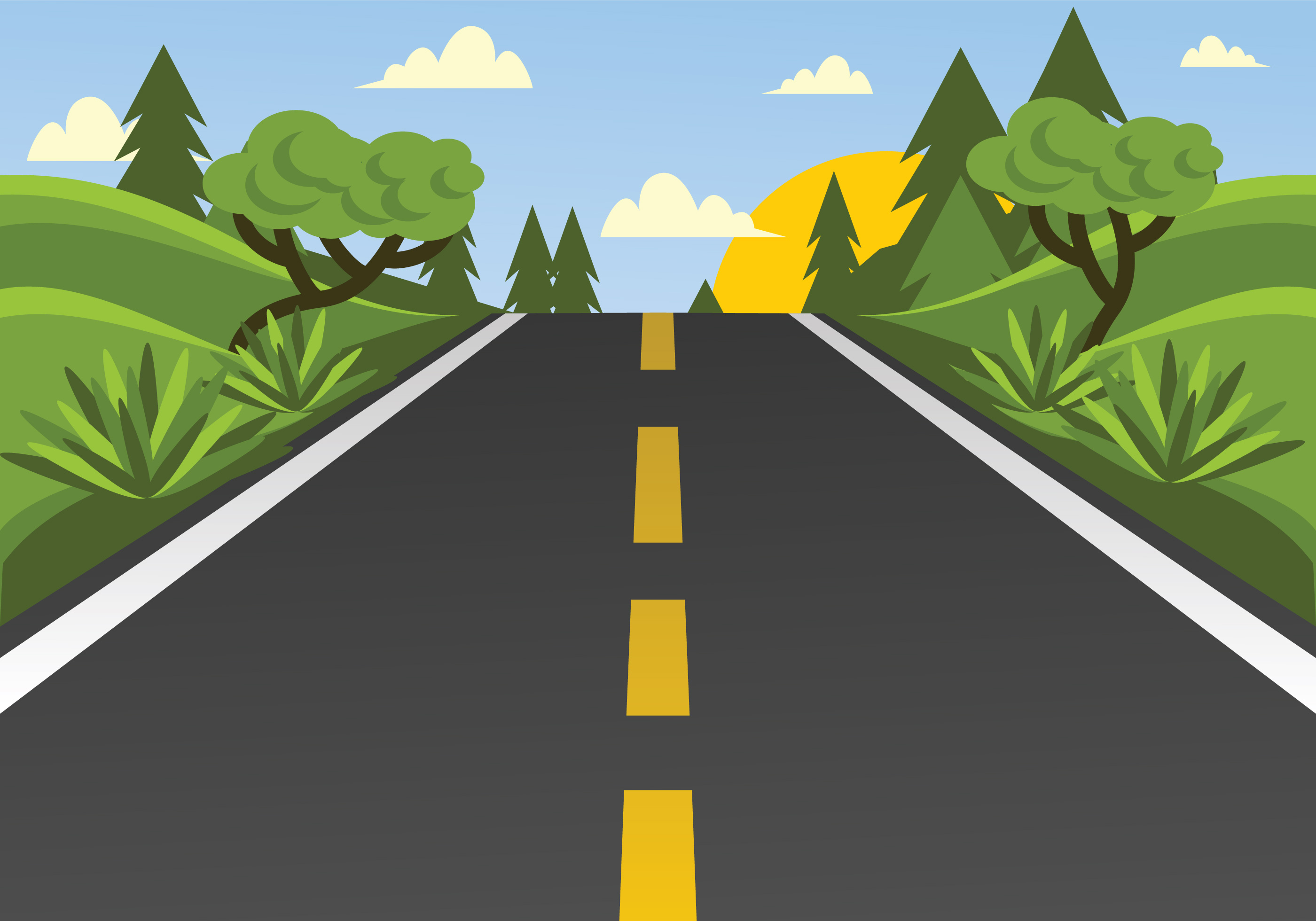 Road Free Vector Art