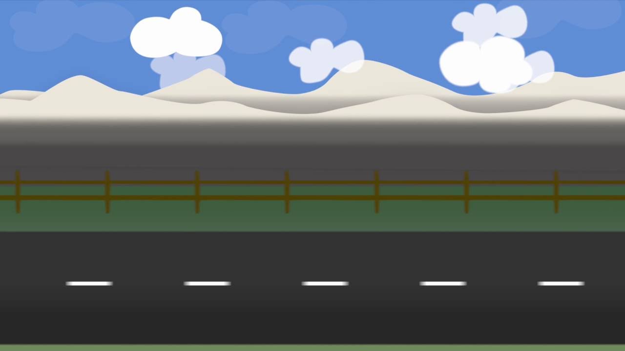 Road side view clipart